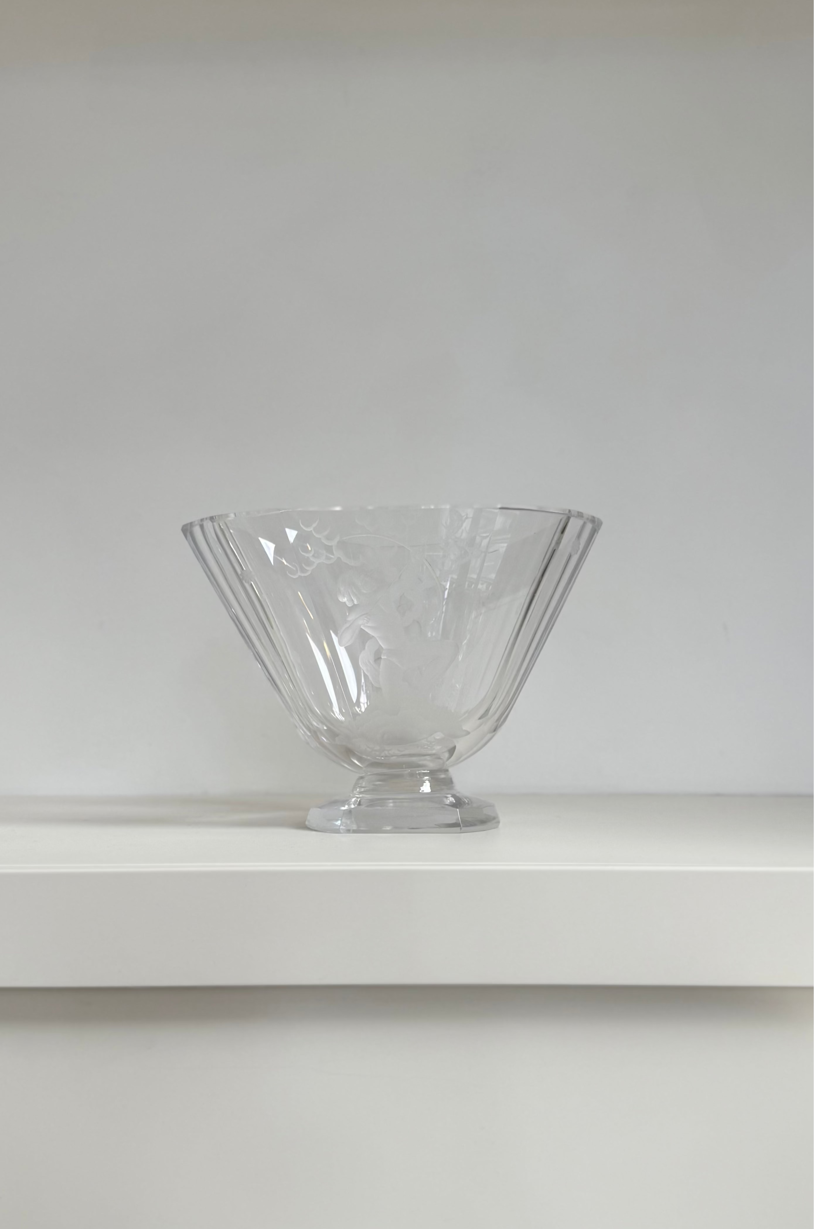 glass vase, swedish early 20th century