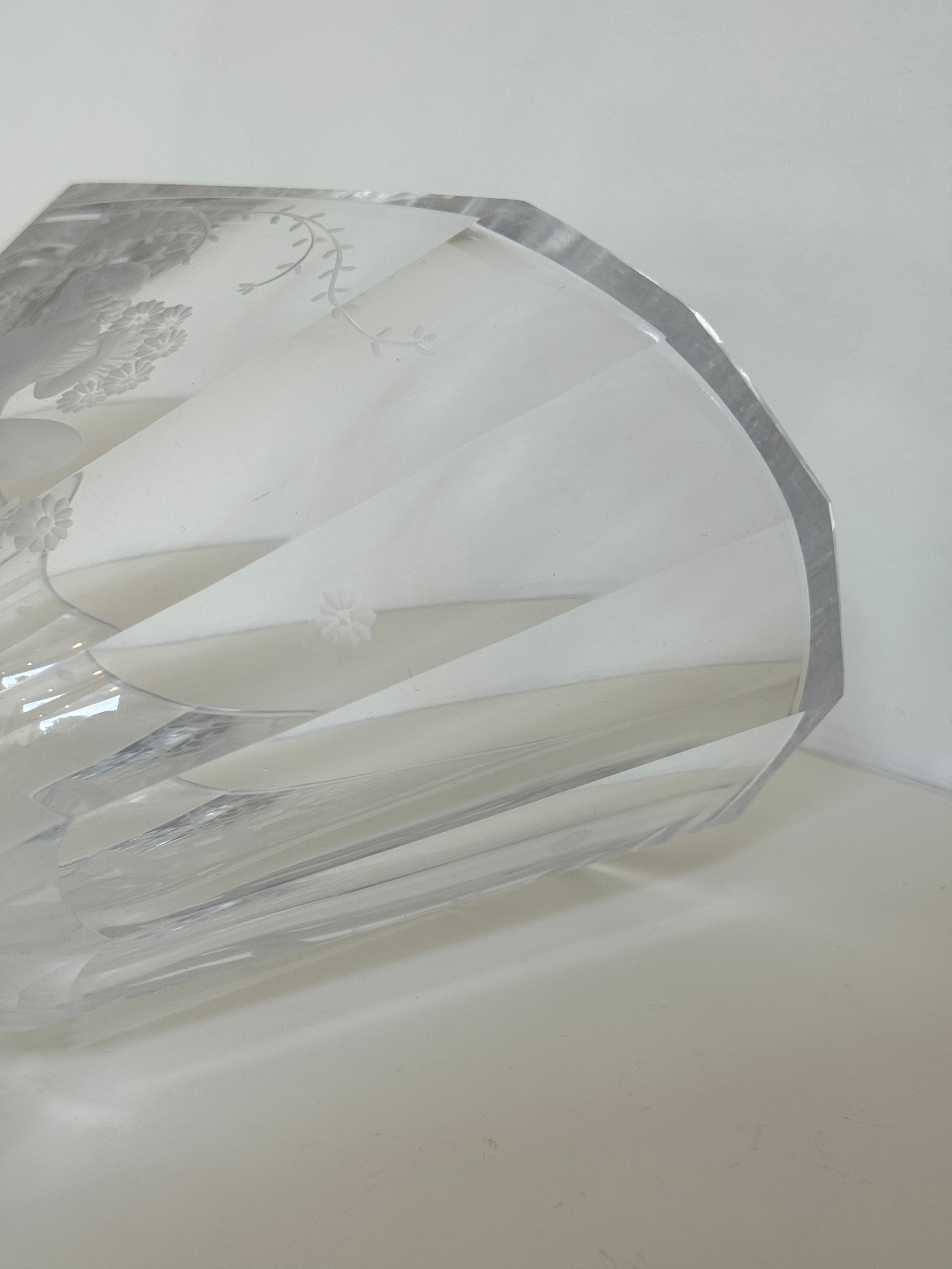 glass vase, swedish early 20th century