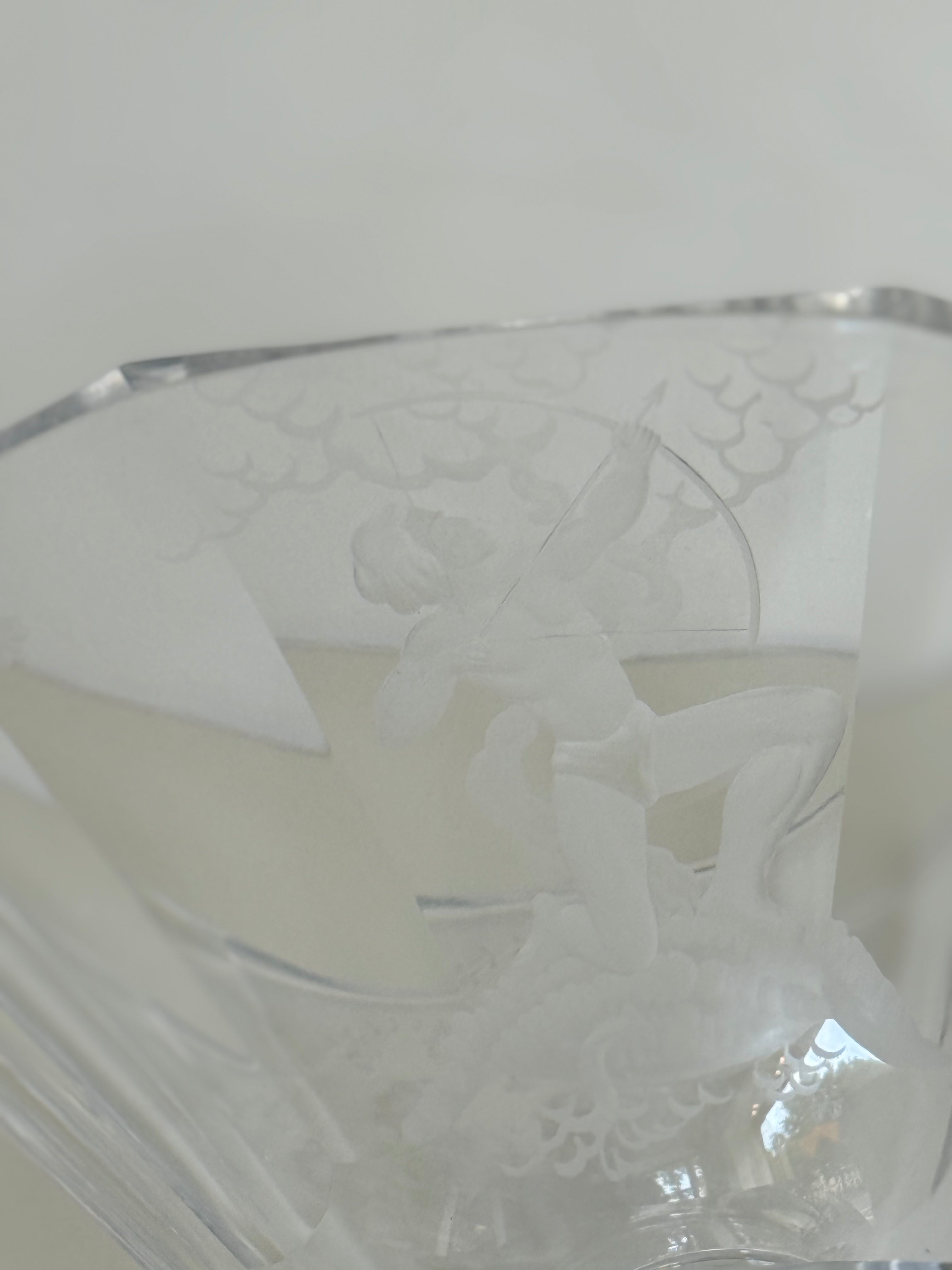glass vase, swedish early 20th century