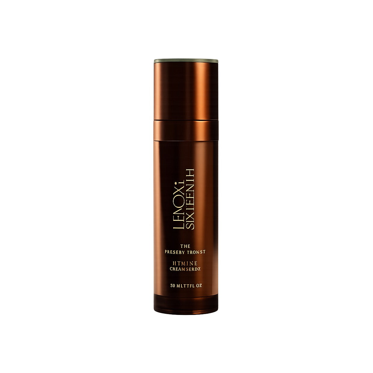 Lenox Sixteenth The Preservationist Vitamin C Cream Serum in a sleek dark amber pump bottle, 30 ml