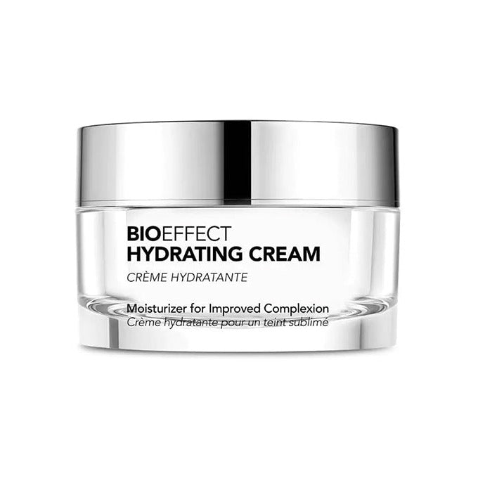 Bioeffect Hydrating Cream moisturiser jar with silver chrome lid
