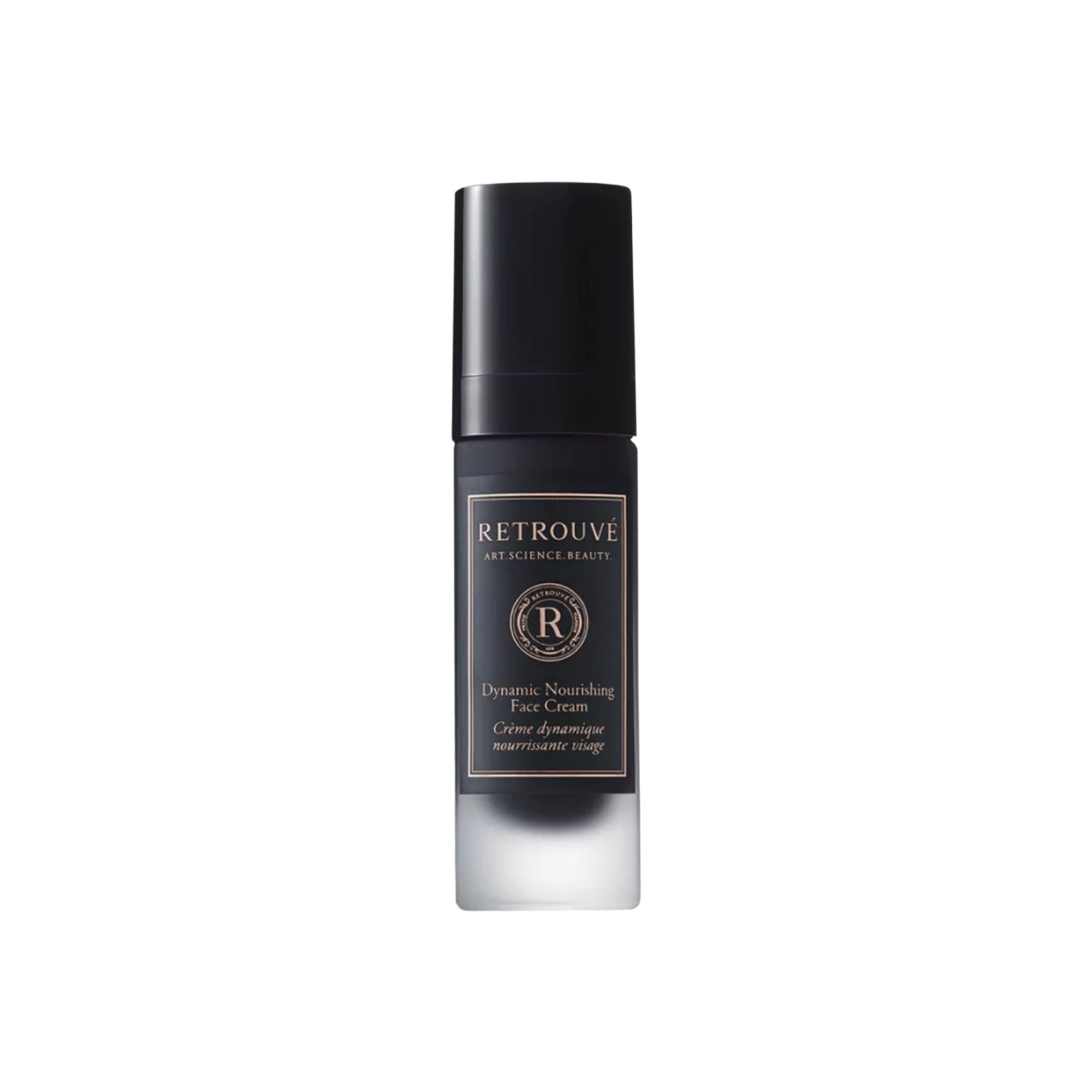 Retrouvé Dynamic Nourishing Face Cream in a sleek black pump bottle