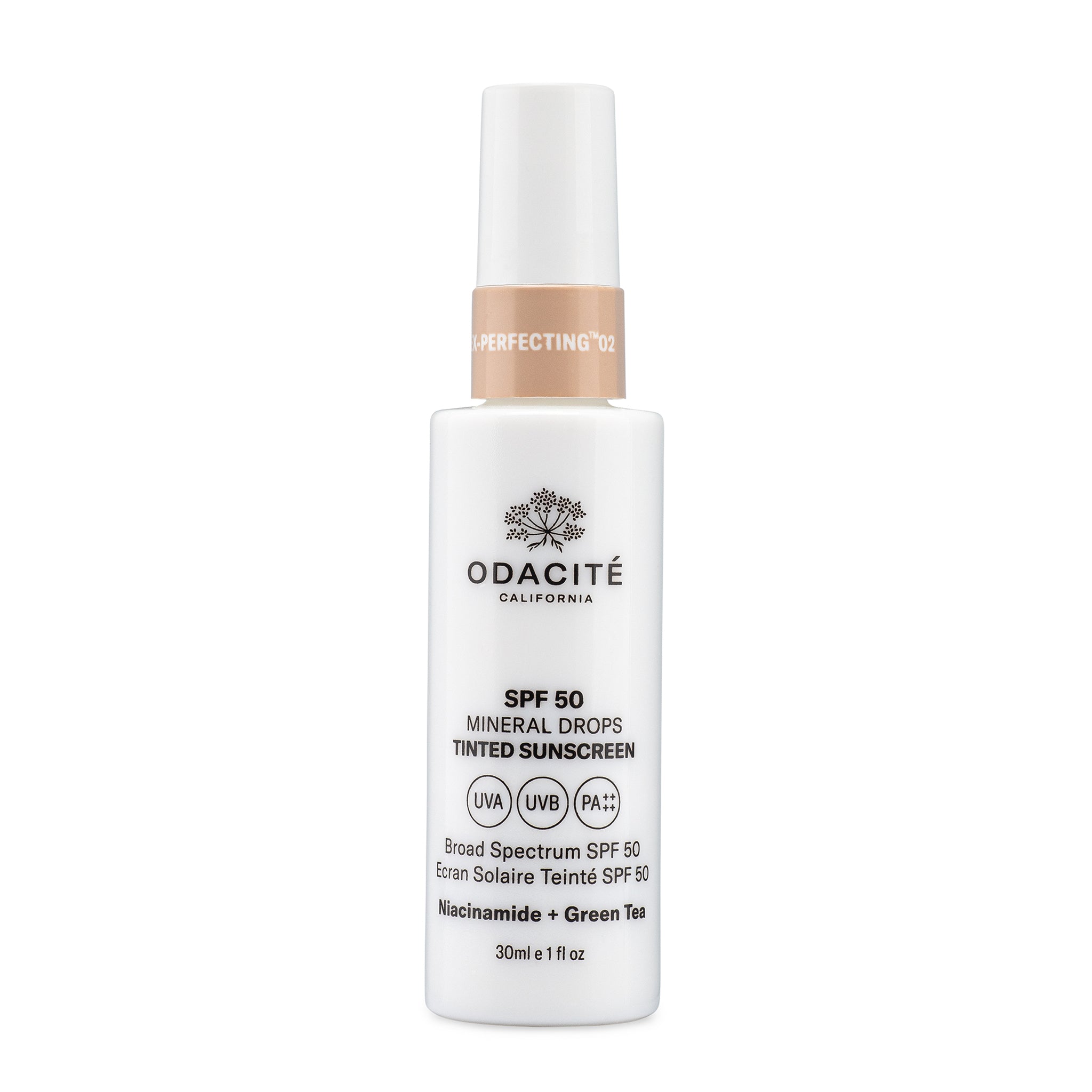 odacité tinted mineral drops sunscreen