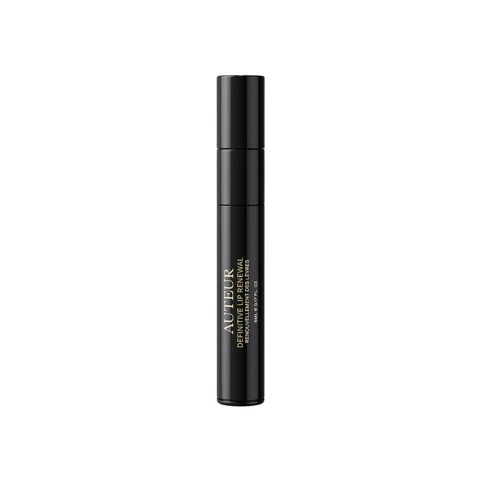 Auteur Definitive Lip Renewal Treatment in a slim black tube with gold lettering