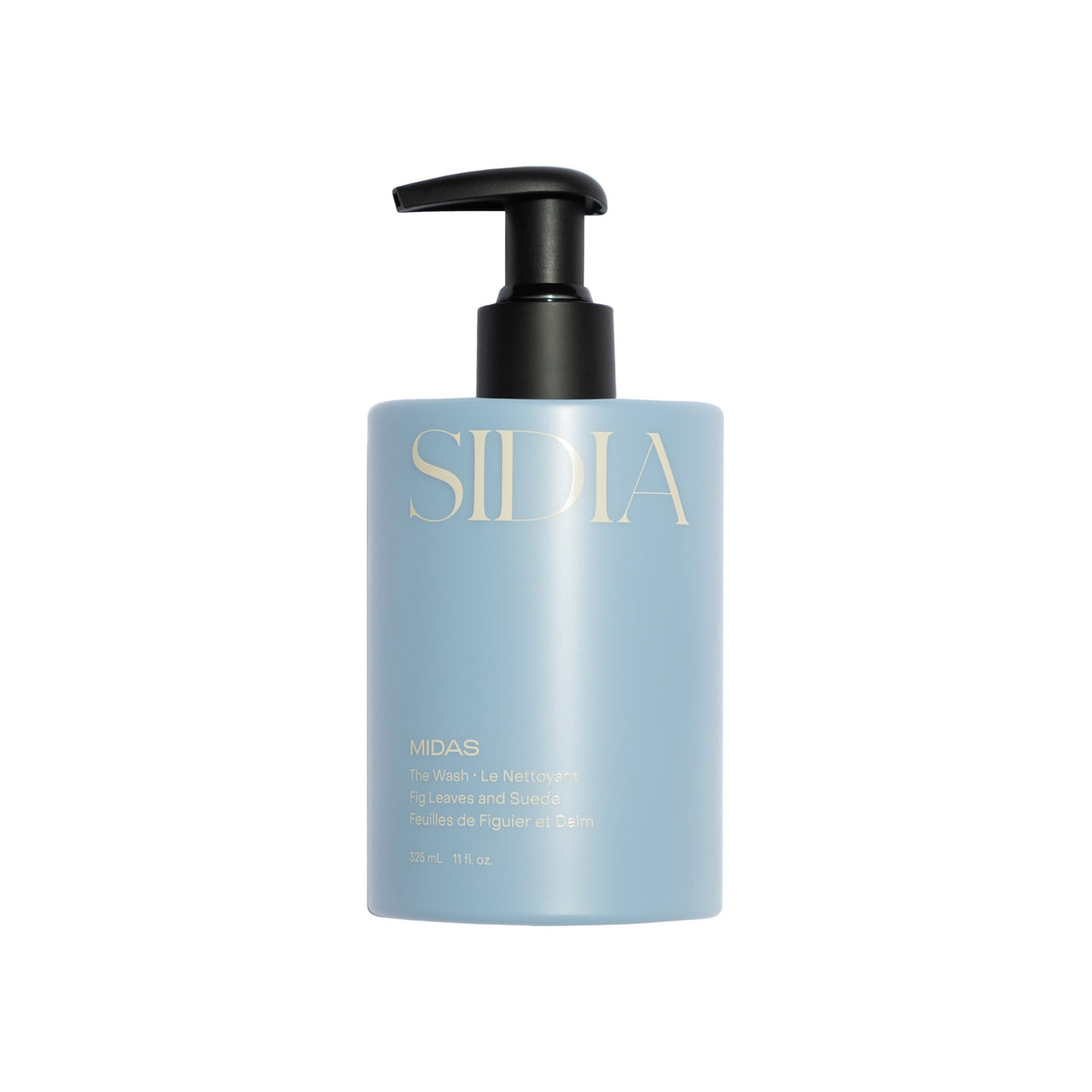 sidia MIDAS: The Wash 325 ml pump bottle on white