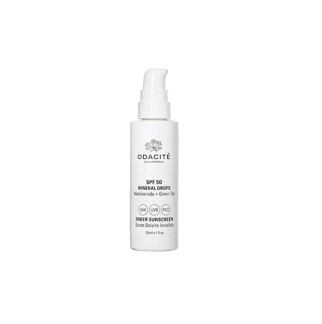 odacité sheer mineral drops sunscreen